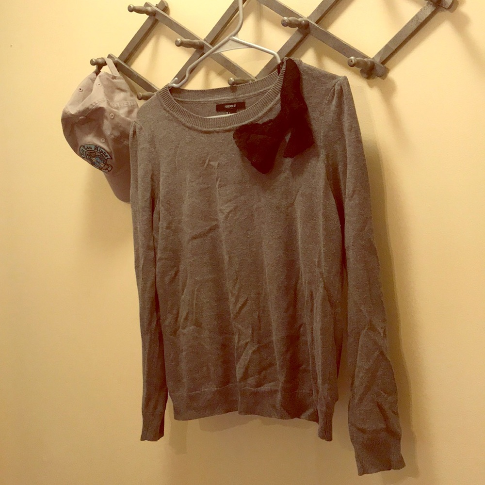 Grey Pullover Sweater Forever 21